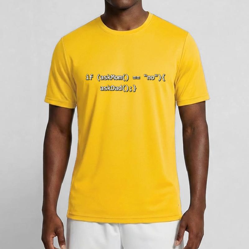 If IF mother father nerd source code programmer Men's Functional T-Shirt