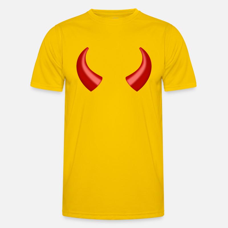 devil - Men's Functional T-Shirt - egg yellow