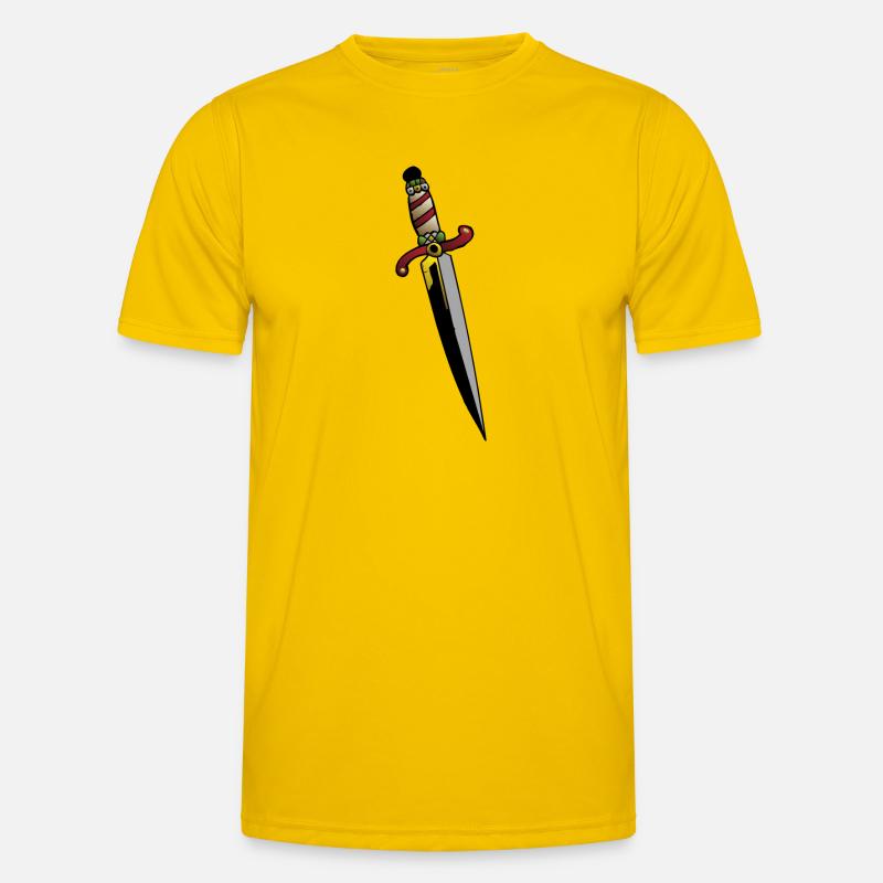 Dolch Messer Dolch Männer Funktions-T-Shirt
