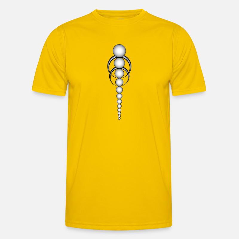 Ätherisch - Männer Funktions-T-Shirt - Eigelb
