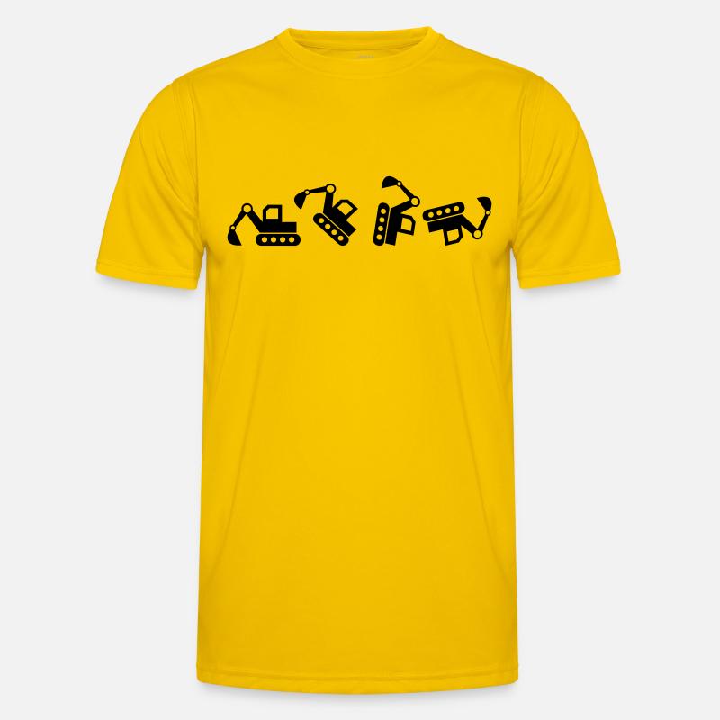 Bagger Baggerfahrer baggern Bauarbeiter Geschenk Männer Funktions-T-Shirt