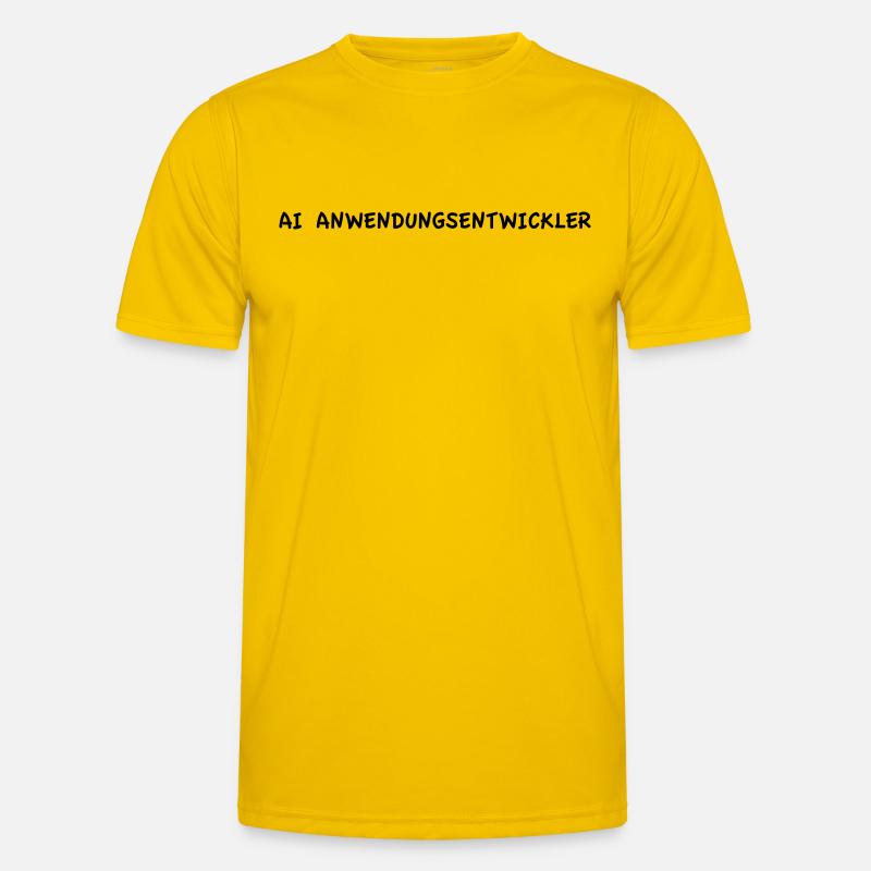 AI Application Developer - Men's Functional T-Shirt - egg yellow