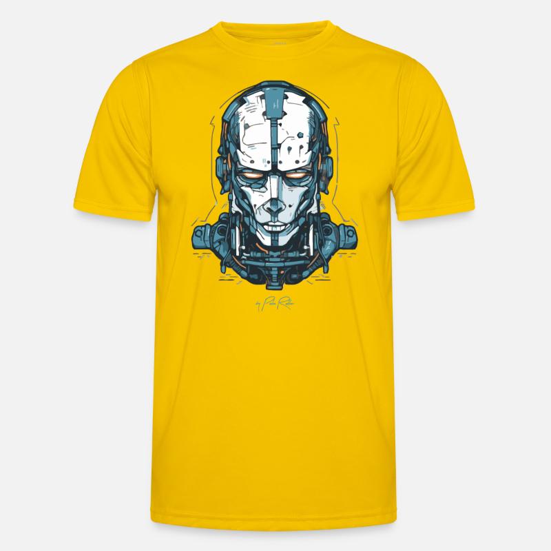Ein Cyborg-Roboter Tech Männer Funktions-T-Shirt