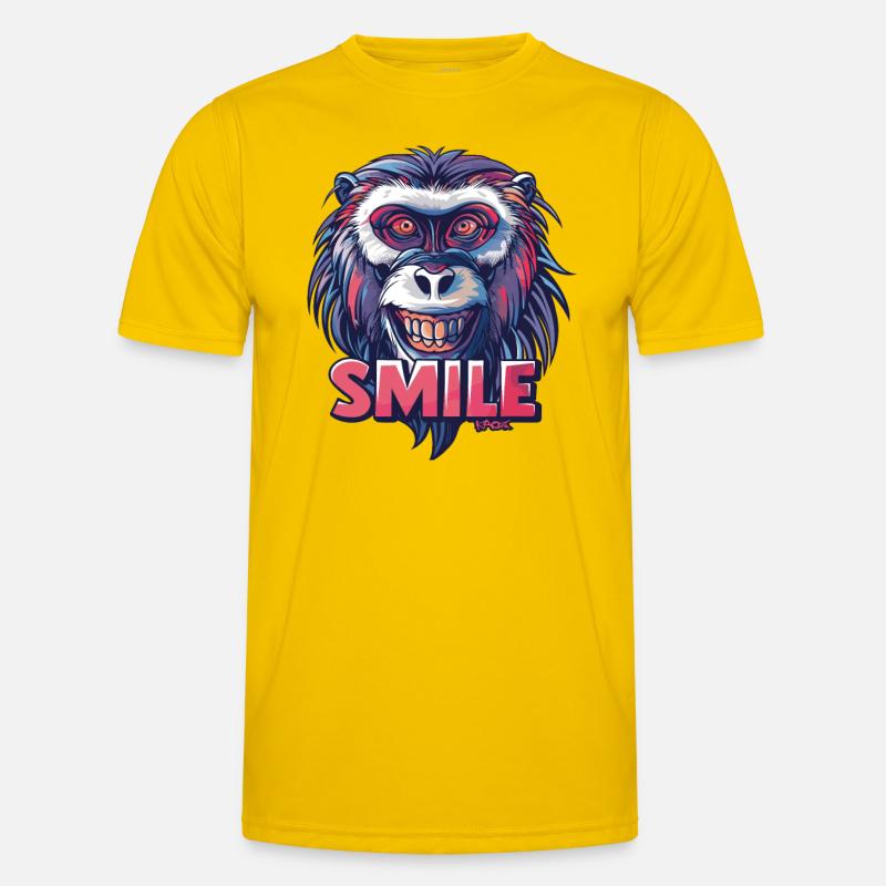 Lächle, Affe, lächle Männer Funktions-T-Shirt