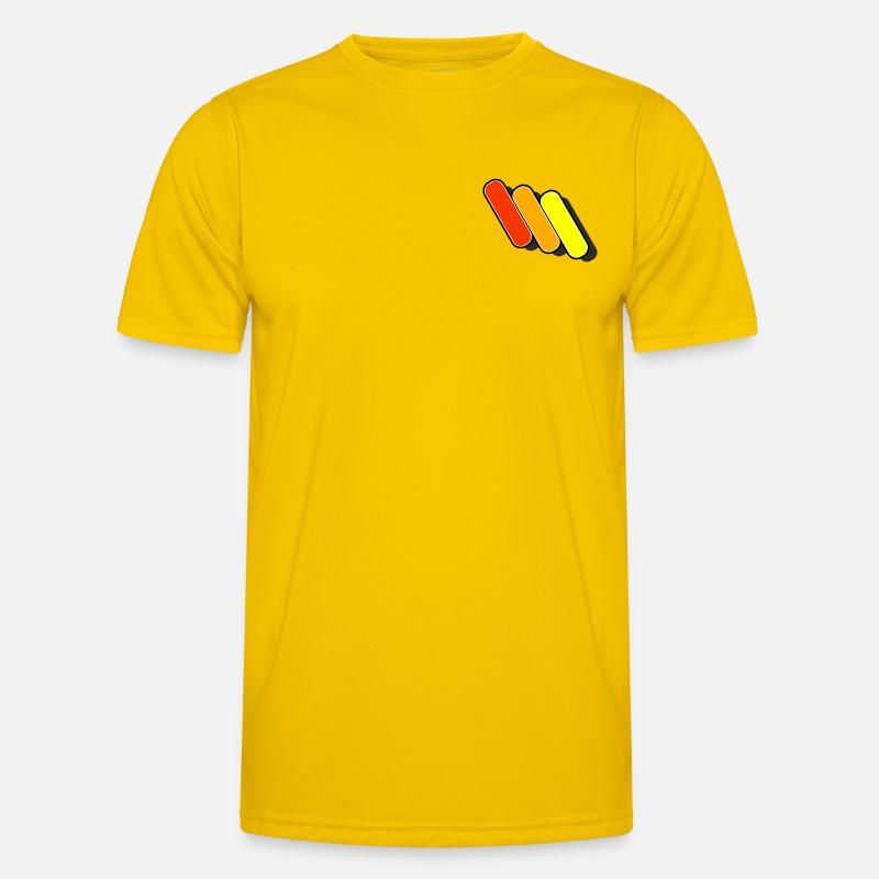 3 Conception de rayures T-shirt sport Homme