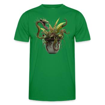 Fleischfressende Pflanzen: Der nächste Schrecken? - Männer Funktions-T-Shirt - Kelly Green - Vorne - AI Model Male 178 dark (178cm)