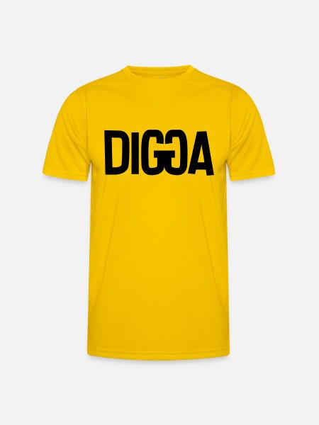 DIGGA - Männer Funktions-T-Shirt - Eigelb