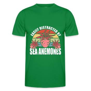 Cadeau d’anémones de mer - T-shirt sport Homme - vert - Devant - AI Model Male 178 dark (178cm)