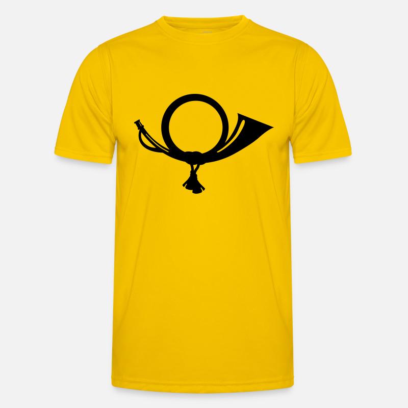 post horn - Men's Functional T-Shirt - egg yellow