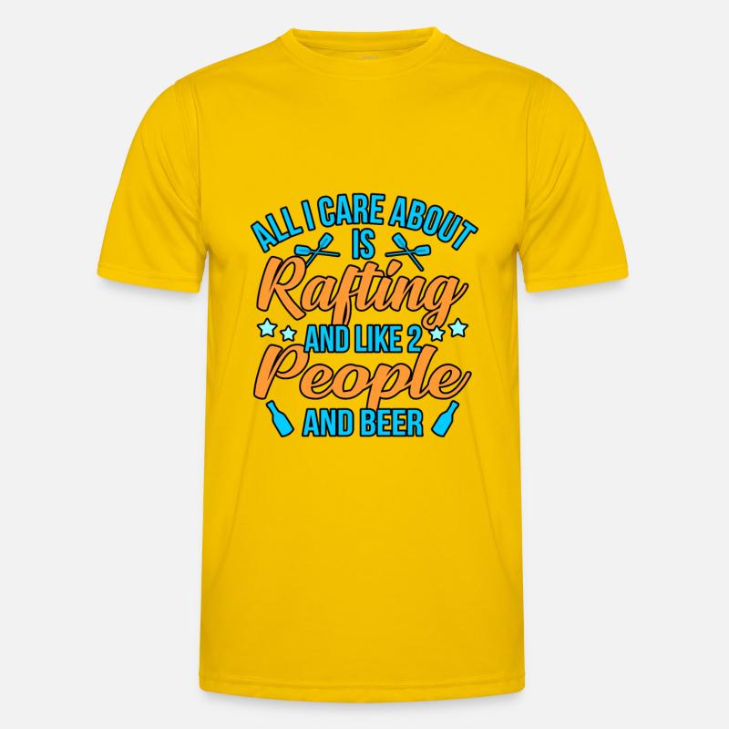 Rafting Und Bier Männer Funktions-T-Shirt