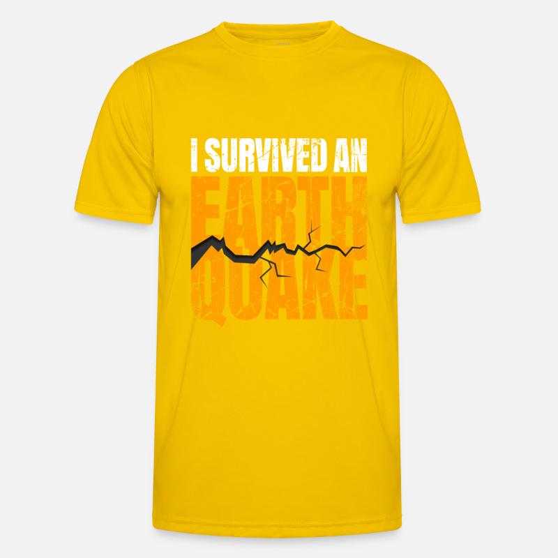 Erdbeben Männer Funktions-T-Shirt