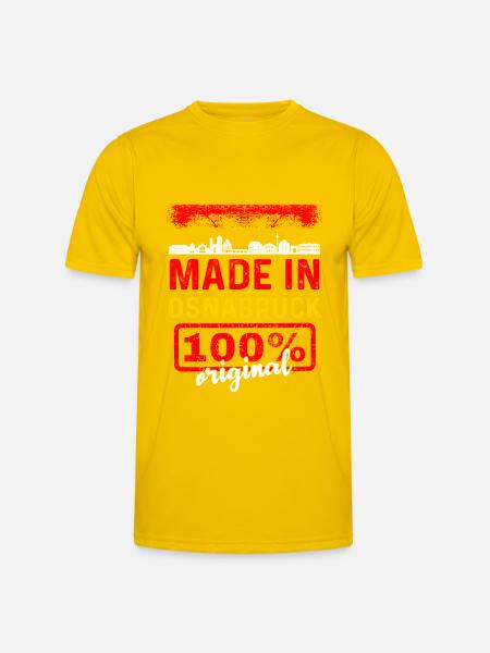 Osnabrück - Männer Funktions-T-Shirt - Eigelb