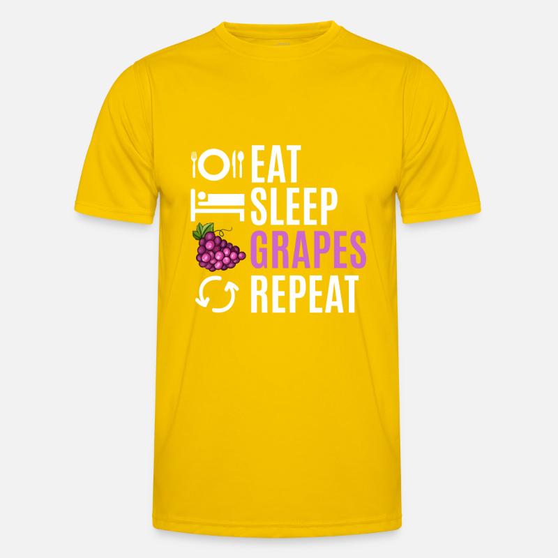 Grape Grapes Wine Gift - Men's Functional T-Shirt - egg yellow