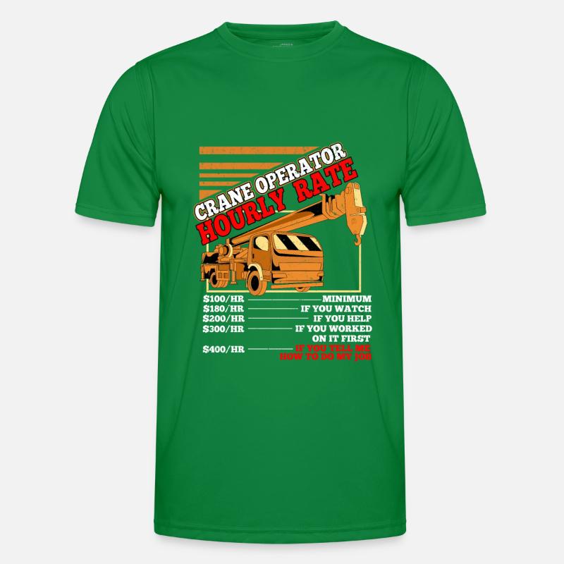 Crane operator crane gift Men's Functional T-Shirt
