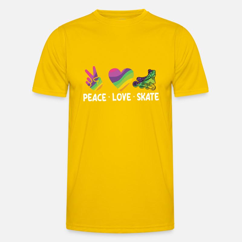 Inline Skating Inline Skating Gift - Men's Functional T-Shirt - egg yellow