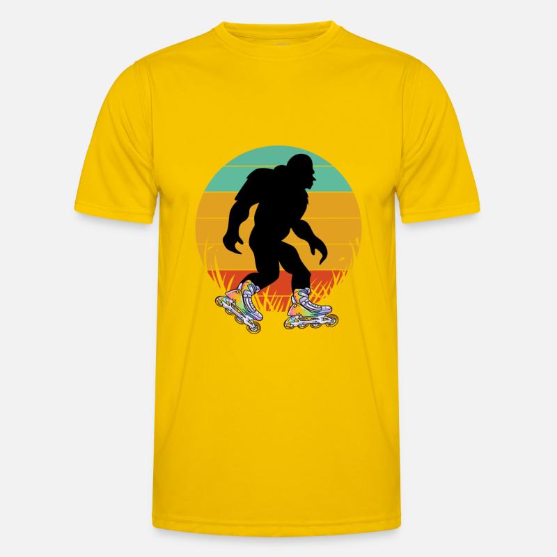 Inline Skating Inline Skating Gift - Men's Functional T-Shirt - egg yellow
