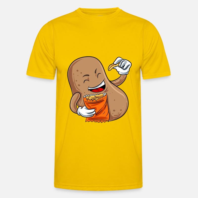 Chips Eating Snacks Candy Gift Men's Functional T-Shirt