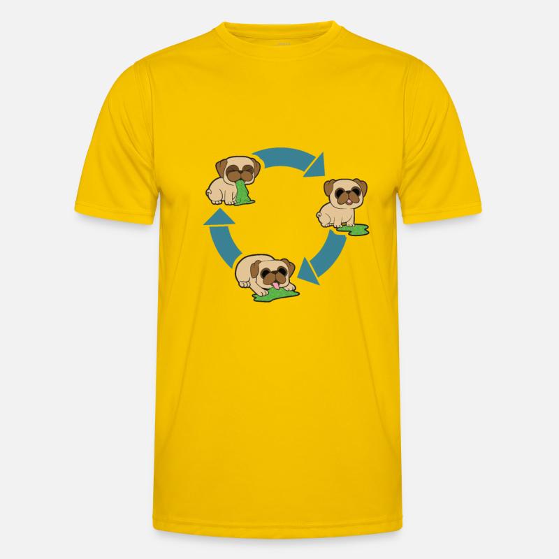Mops Umweltschutz Männer Funktions-T-Shirt