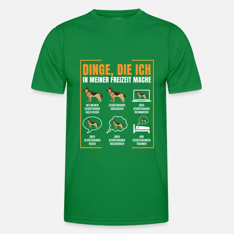 Schäferhund Männer Funktions-T-Shirt