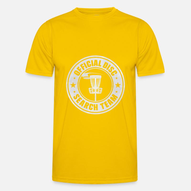 Frisbee Golf Disc Golf - Men's Functional T-Shirt - egg yellow