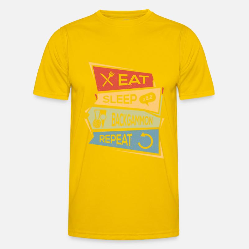 Backgammon Men's Functional T-Shirt
