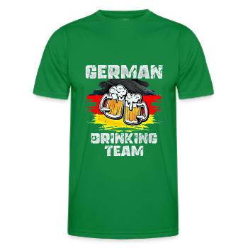 Équipe de beuverie d’Allemagne - T-shirt sport Homme - vert - Devant - AI Model Male 178 dark (178cm)
