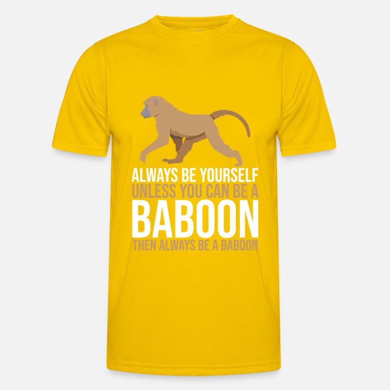 Gift for baboon lover - Men's Functional T-Shirt - egg yellow