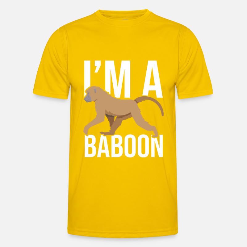 Gift for baboon lover - Men's Functional T-Shirt - egg yellow