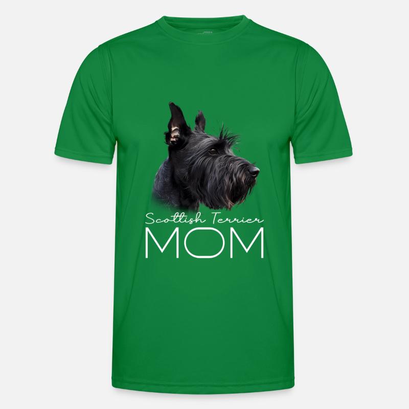 Scottish Terrier Mama Männer Funktions-T-Shirt