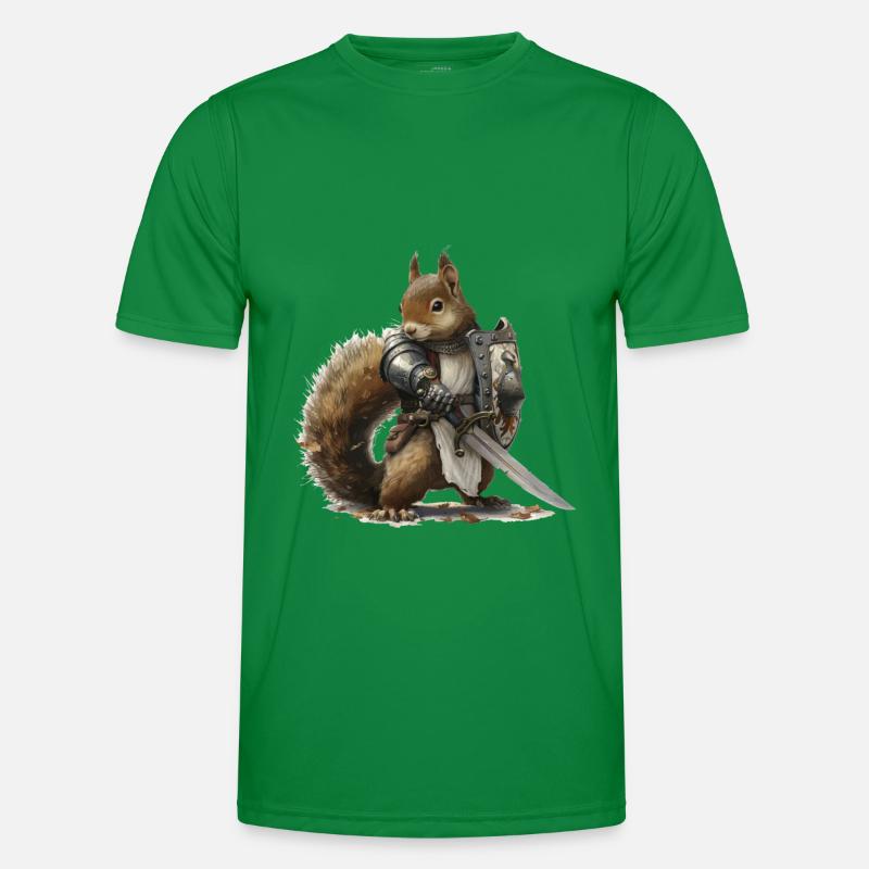 Squirrel Knight Middle Ages Men's Functional T-Shirt
