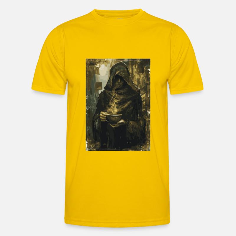 The Coffee Drinker Tarot Men's Functional T-Shirt