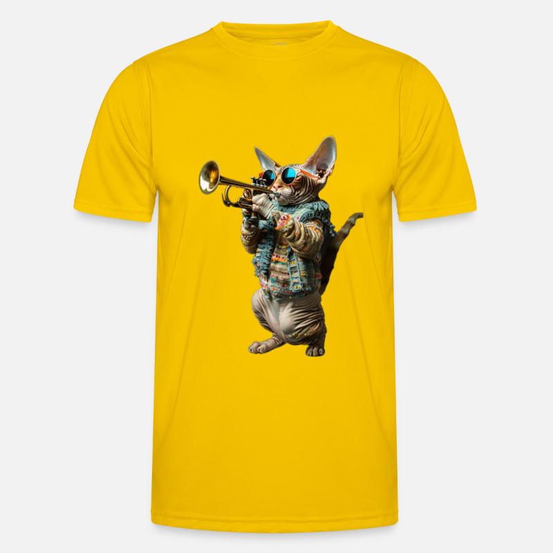 Devon Rex Trompete Männer Funktions-T-Shirt