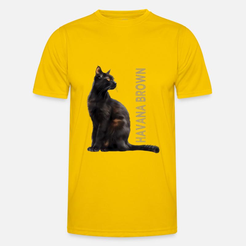 Hawański brąz Funkcjonalna koszulka męska