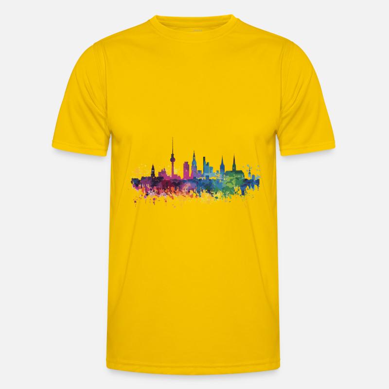 Neukirchen-Vluyn - Men's Functional T-Shirt - egg yellow
