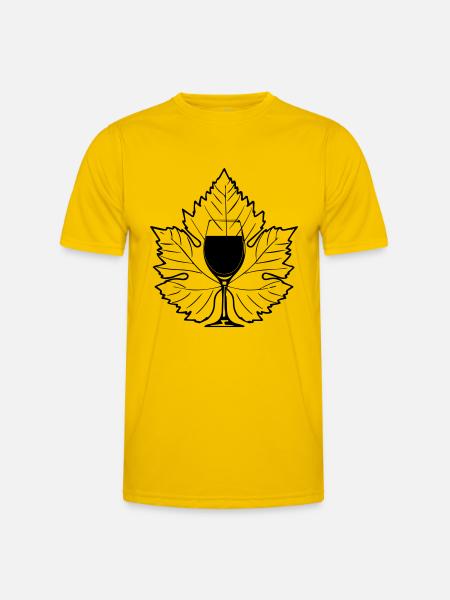 Wine grapes - Men's Functional T-Shirt - egg yellow