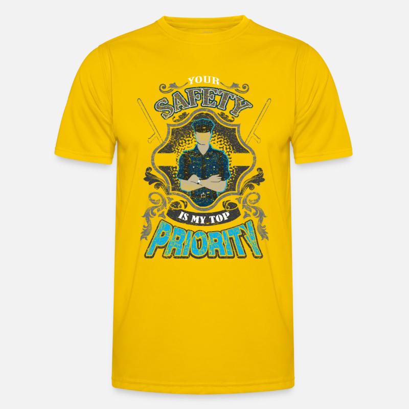 Security Service - Security - Men's Functional T-Shirt - egg yellow