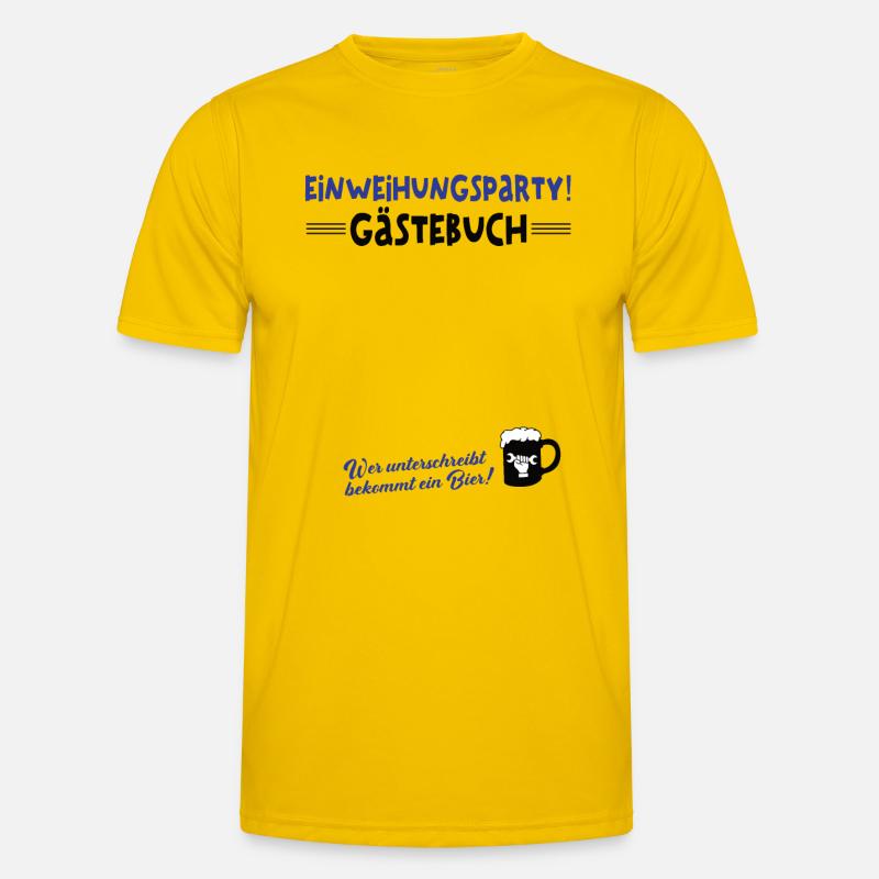Einweihungsgeschenk Wohnung Gästebuch Einweihung Männer Funktions-T-Shirt