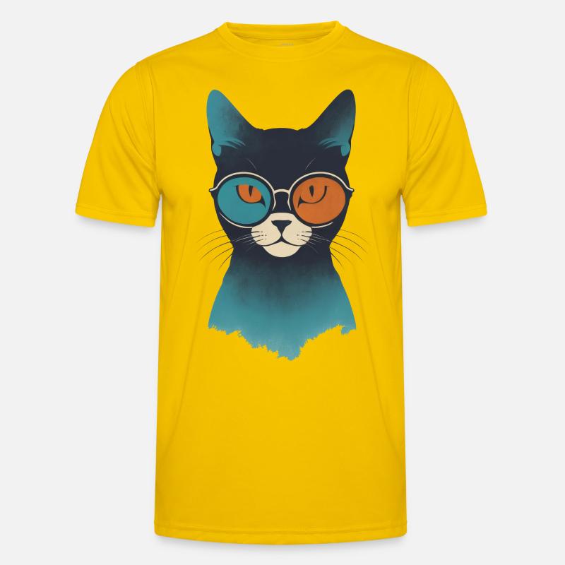 L’œil de chat en contraste T-shirt sport Homme
