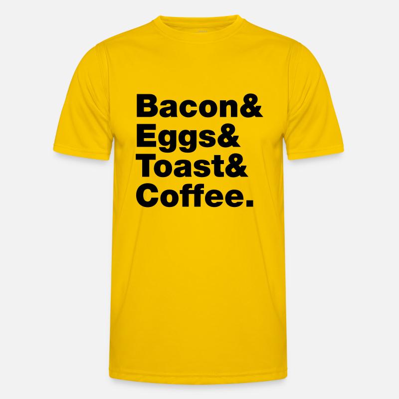 Breakfast (Bacon & Eggs & Toast & Coffee.) Men's Functional T-Shirt