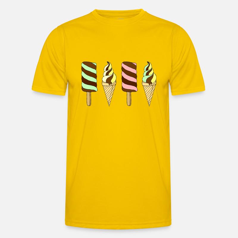 Eis Männer Funktions-T-Shirt