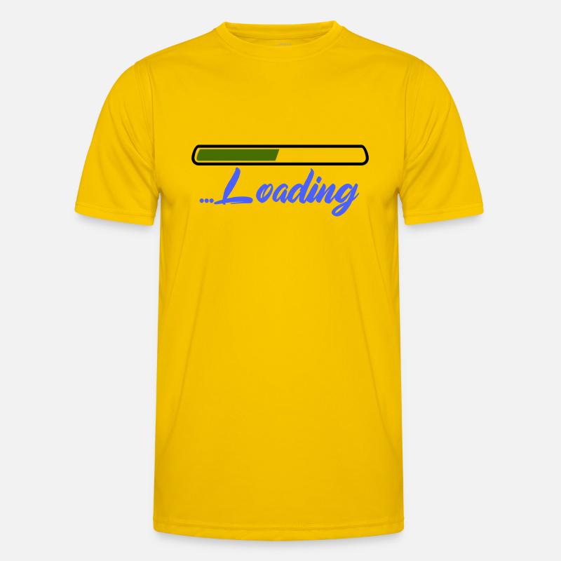 loading - Männer Funktions-T-Shirt - Eigelb