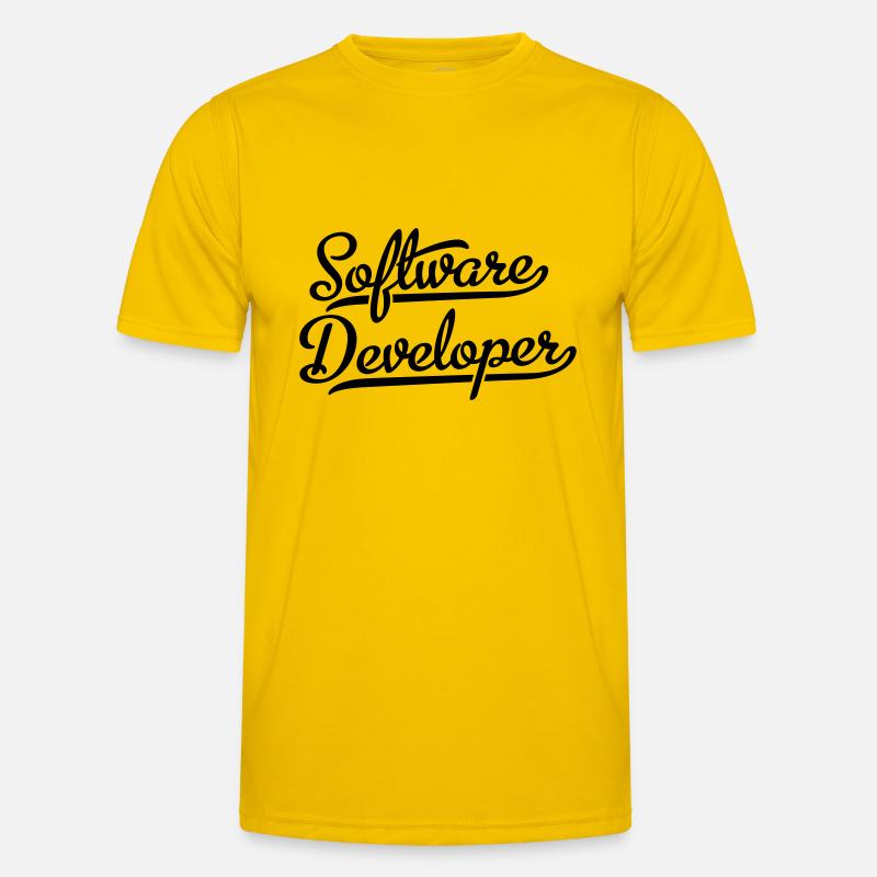 Software Developer - Männer Funktions-T-Shirt - Eigelb