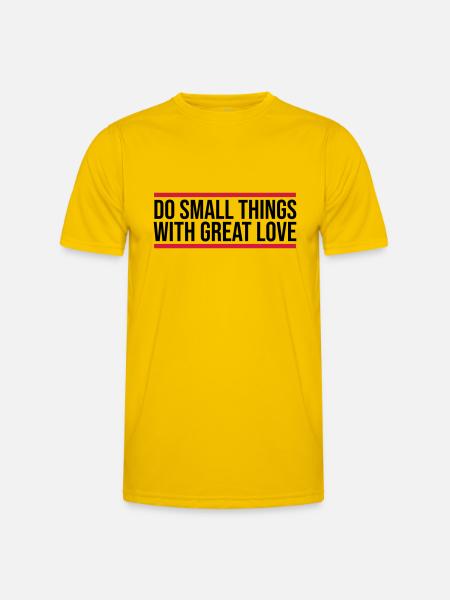 Quote do small things - Men's Functional T-Shirt - egg yellow