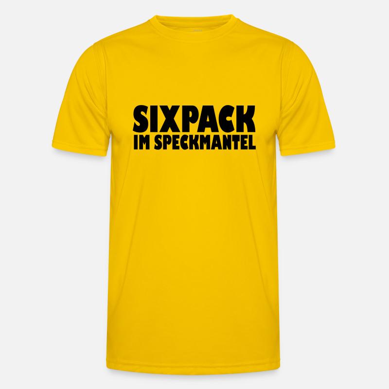 Sixpack im Speckmantel Männer Funktions-T-Shirt