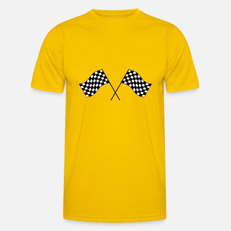 Drapeaux d'arrivée T-shirt sport Homme