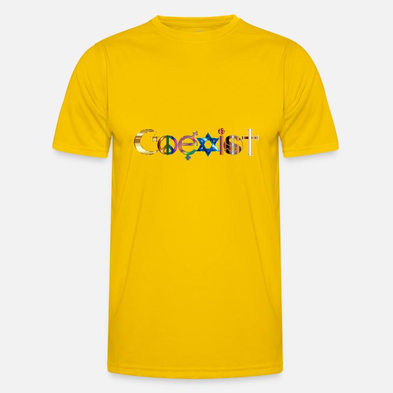 Koexistenz gemeinsam Männer Funktions-T-Shirt