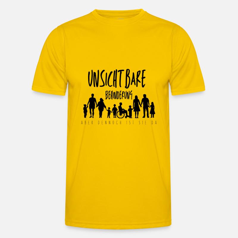 unsichtbare Behinderung Männer Funktions-T-Shirt