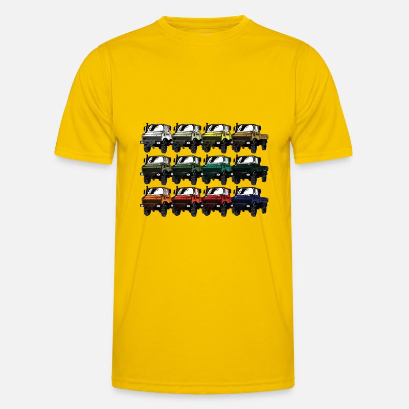 Farbpalette Unimog - Oldtimer - Regenbogen anders Männer Funktions-T-Shirt