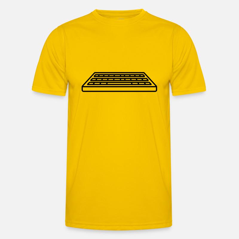Control Keyboard Input Computer - Men's Functional T-Shirt - egg yellow