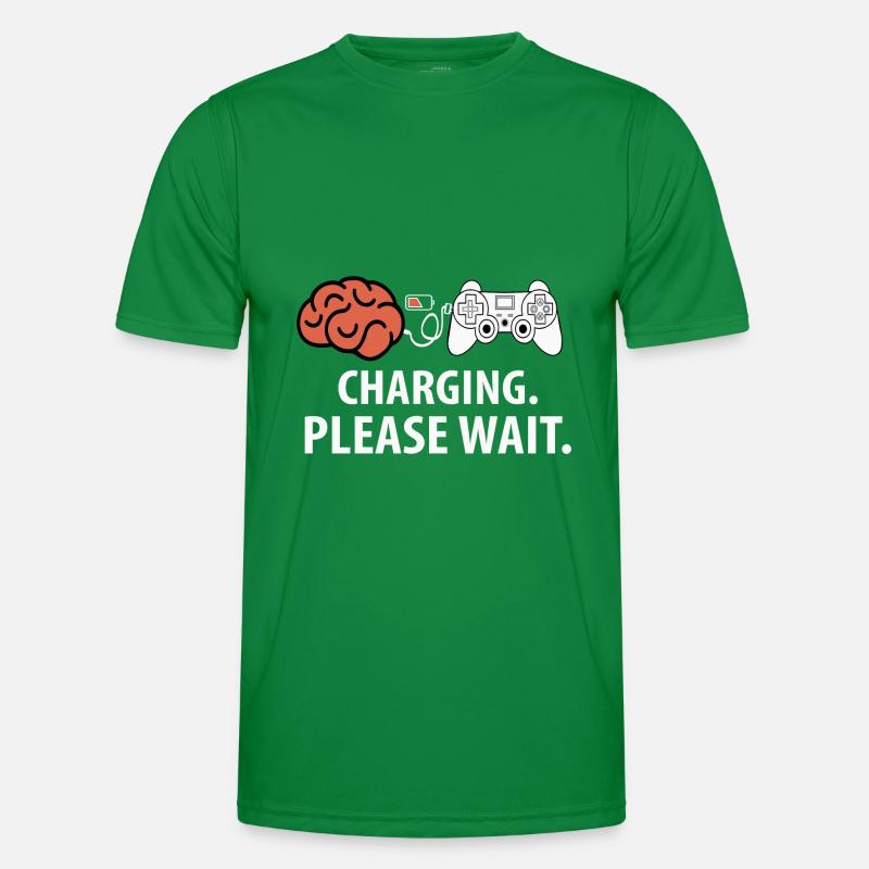 Charging Please Wait Men's Functional T-Shirt